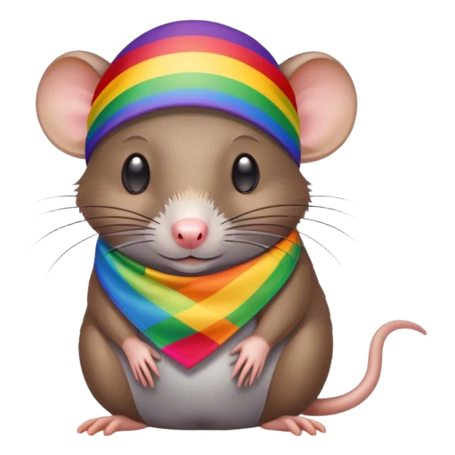 a gay rat sticker