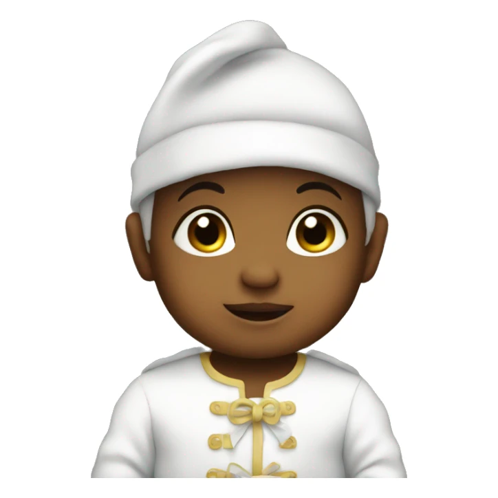 baby in costume sticker