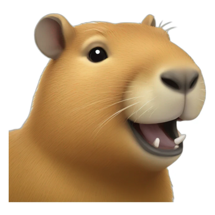 Capybara happy sticker