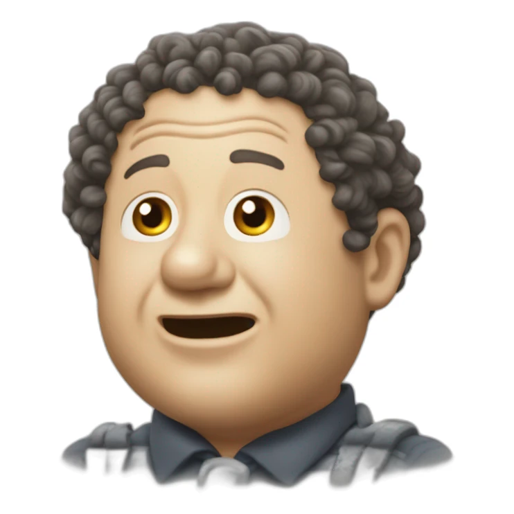 Curly Howard three stooges sticker