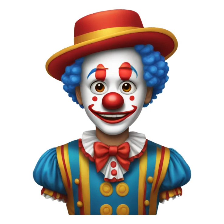 Payaso con un niño sticker