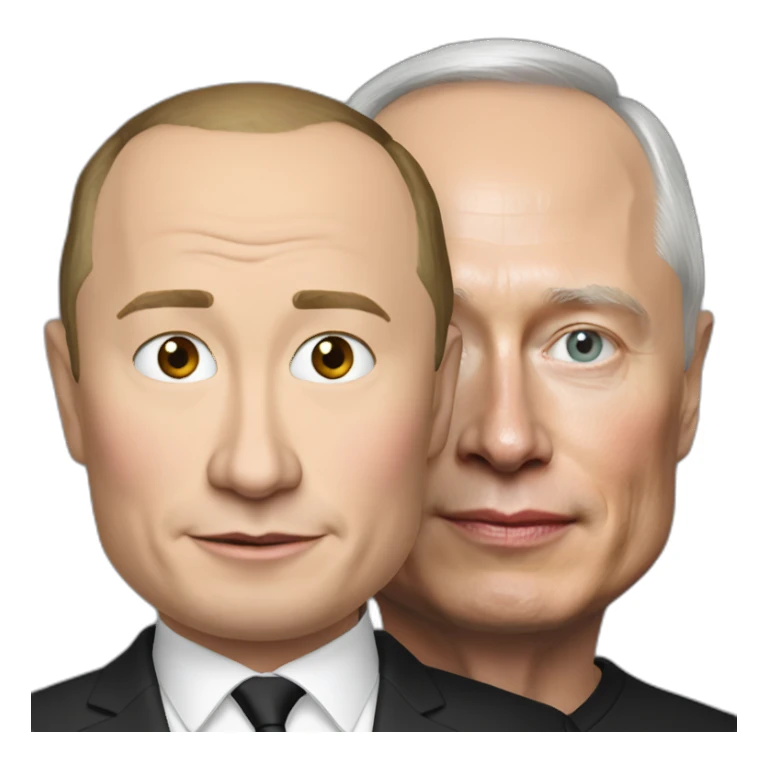 putin with elon musk sticker