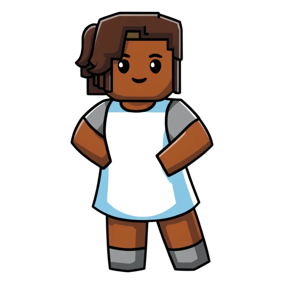 Danielle Brooks as a Minecraft character sticker