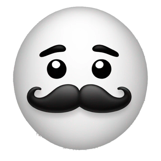 Moustache sticker