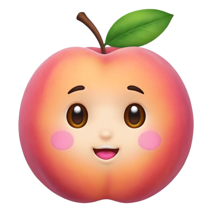 kawaii  peaches sticker