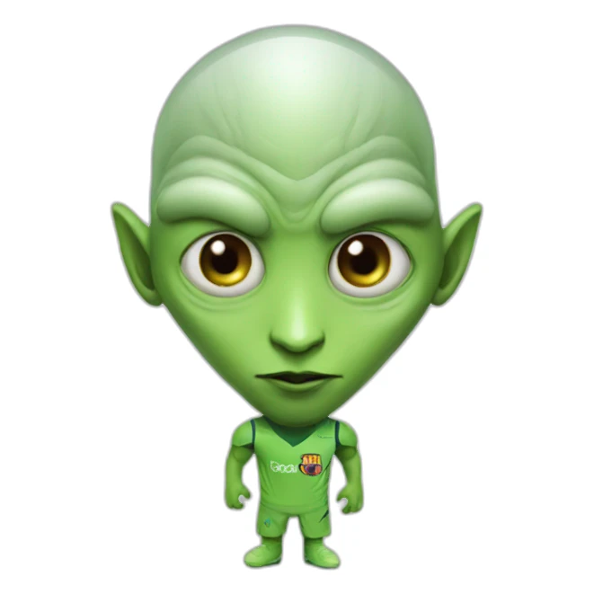 messi alien sticker
