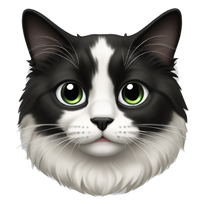 Black and white ragdoll cat  sticker