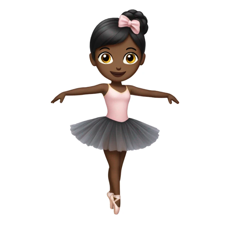 Black haired ballerina  sticker