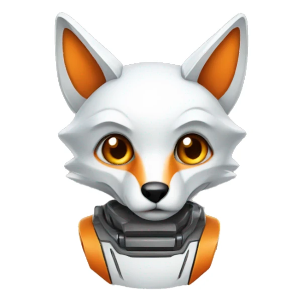 robot fox sticker