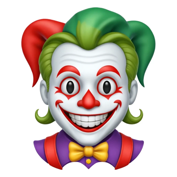 jolly joker card sticker