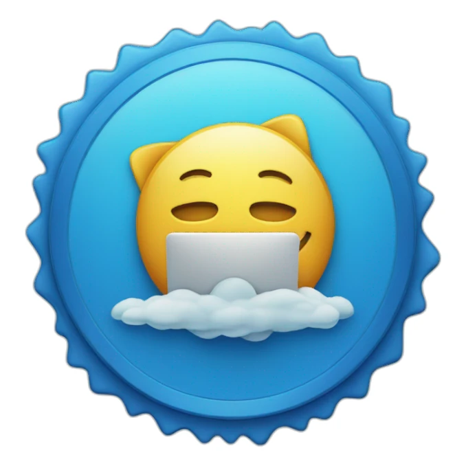 Instagram blue certification badge sticker