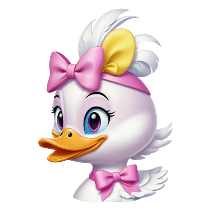 Daisy Duck from Disney winking sticker