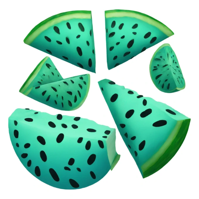 Blue watermelon sticker