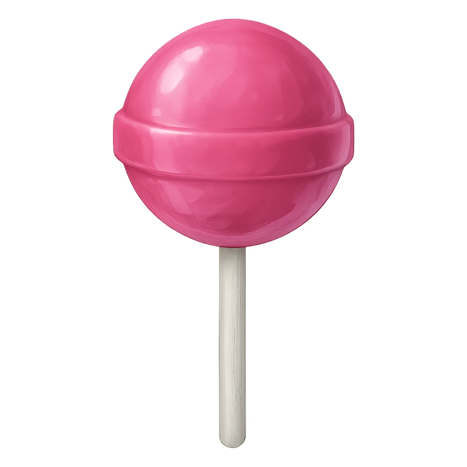 pink lollipop, digital illustration sticker