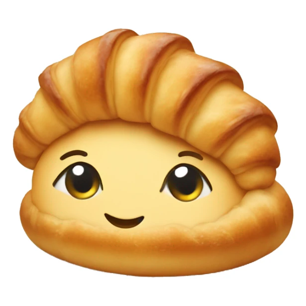 Cute croissant sticker