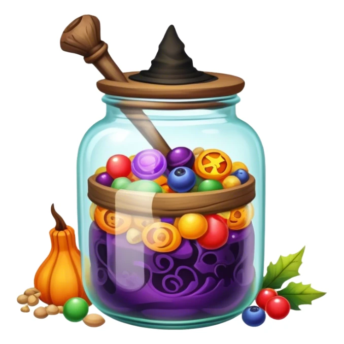 Witchy spell jar sticker