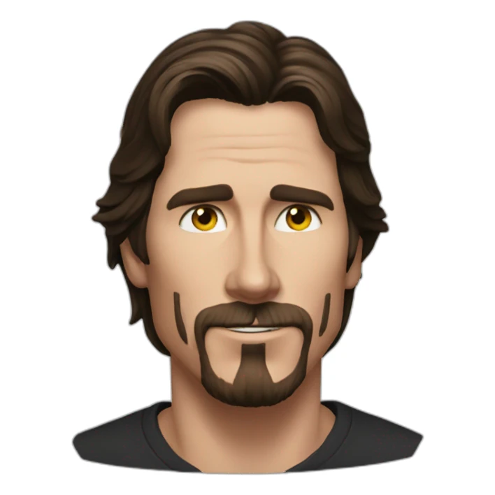 Christian Bale looks forward sticker