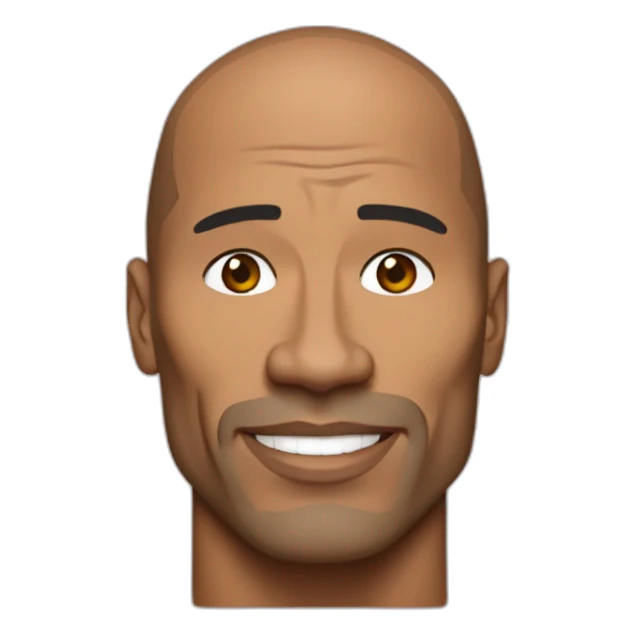 Dwayne Johnson sigma sticker