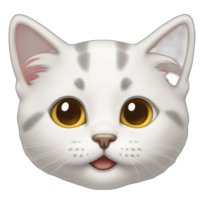 Kitten with a smell cloud sticker