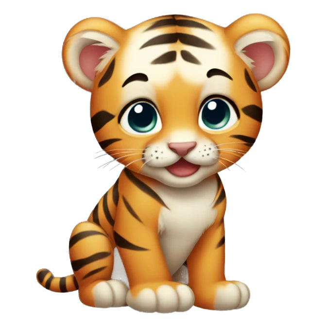 Baby tiger sticker