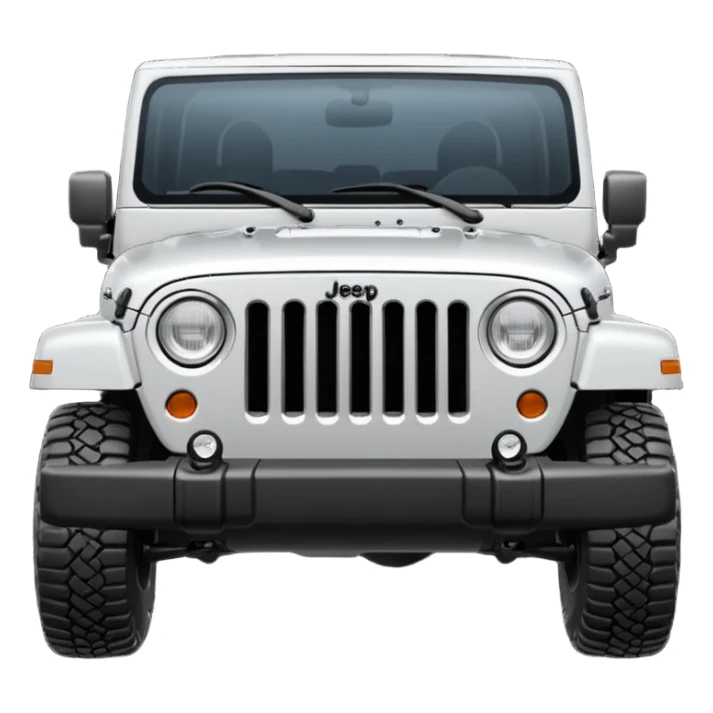 outline jeep front sticker