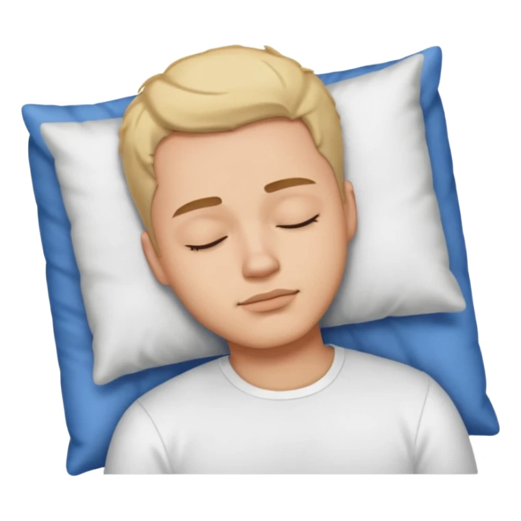 white shirt guy sleeping sticker
