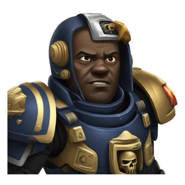 Space marine Titus sticker