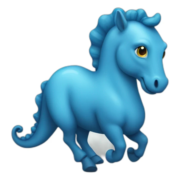 Hippocampe bleu sticker