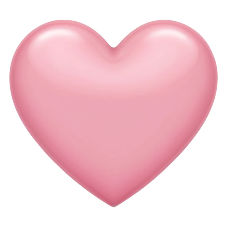 light pink heart sticker