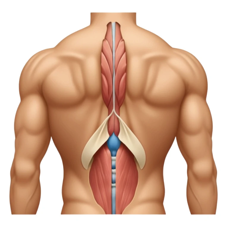 lats back muscles tissues  sticker