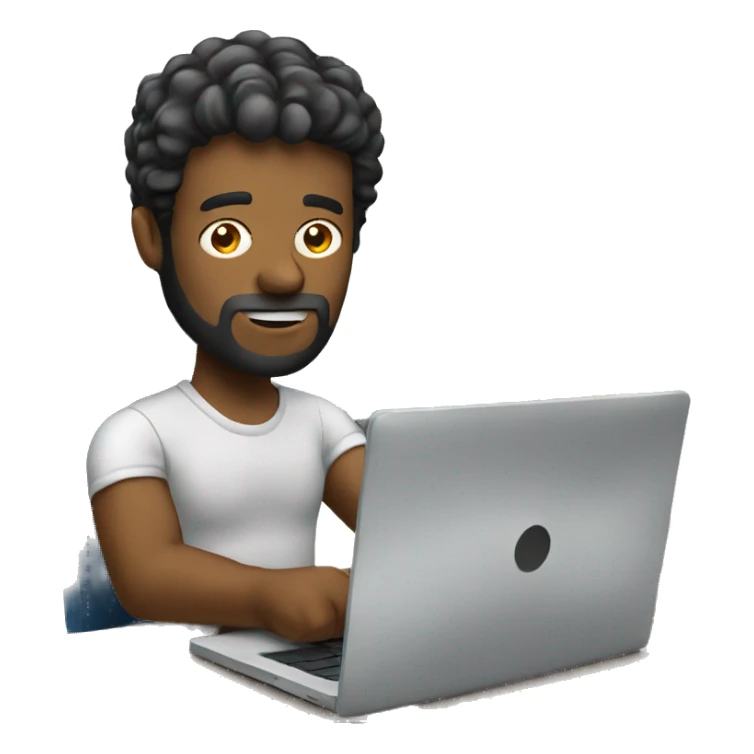 Graphic Designer man with laptop sticker