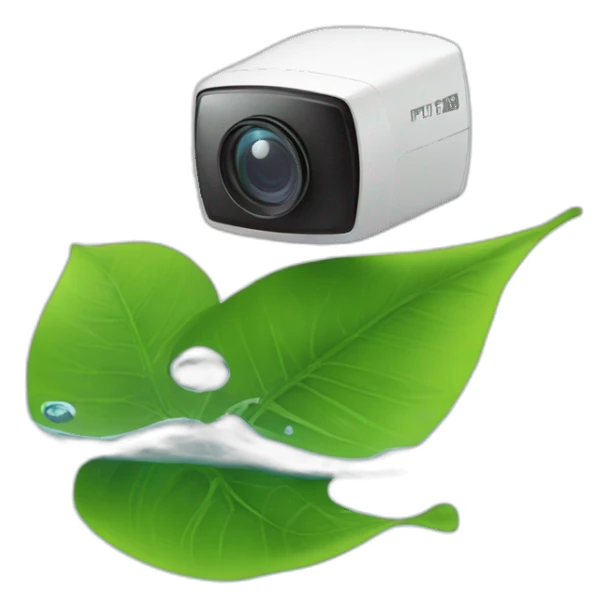 security-ptz-camera-and-leaf-floating-on-water-block sticker