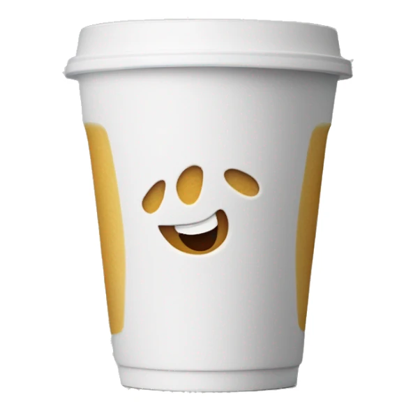 styrofoam cup sitting in another styrofoam cup sticker