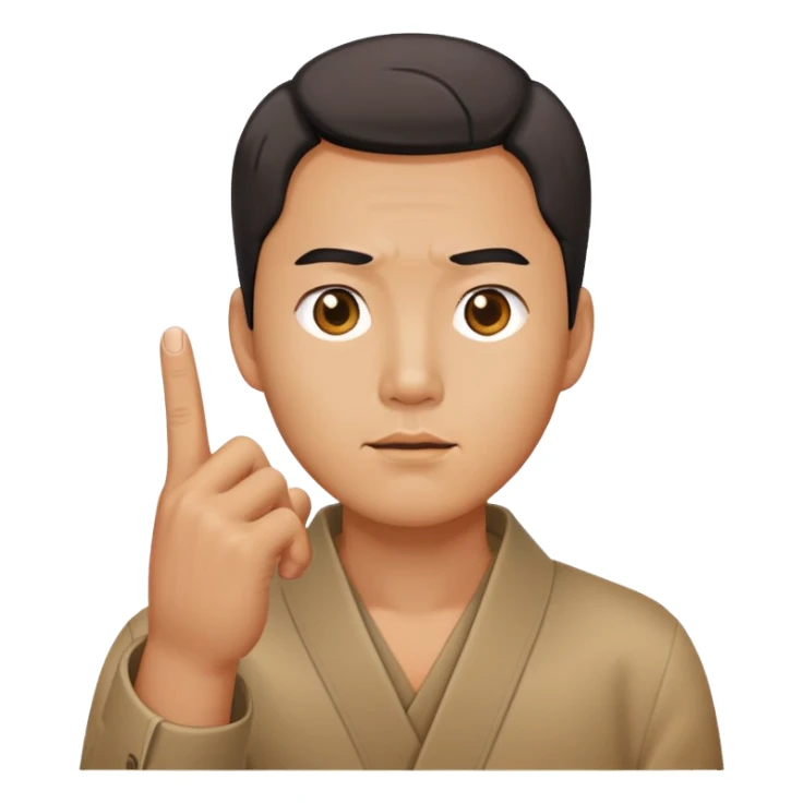 Korean man snapping his fingers sticker