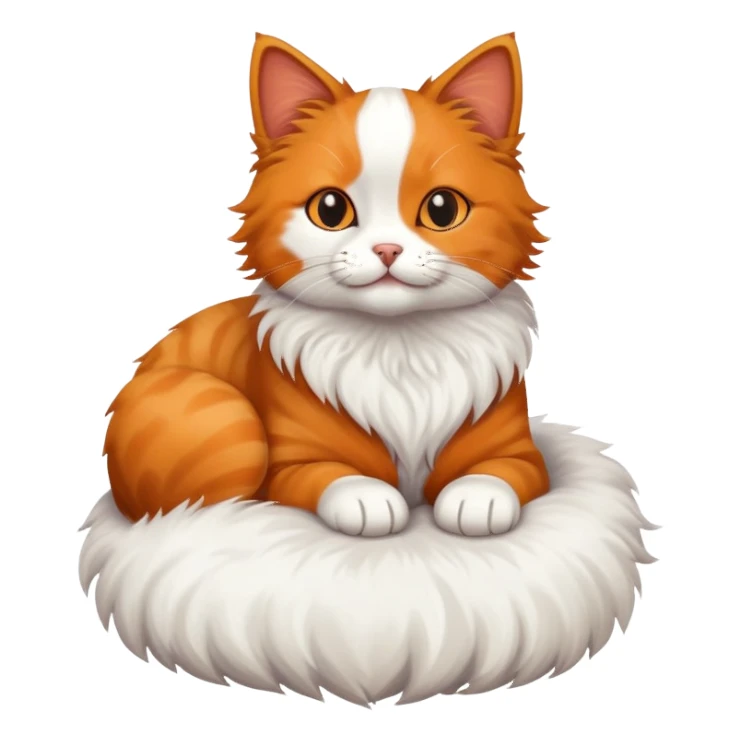 Cat on a dog sticker