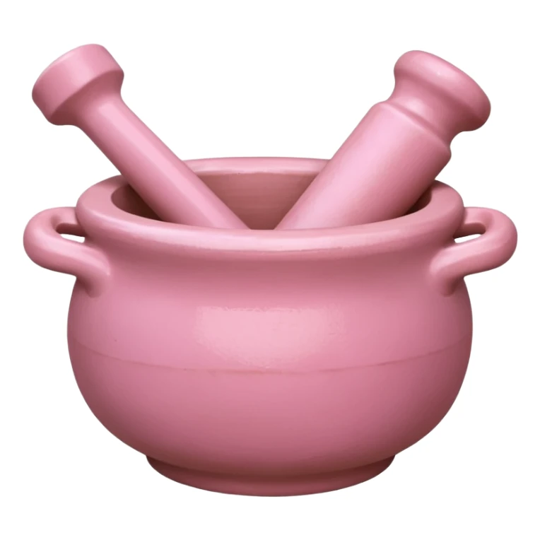 Pink pestle and mortar sticker