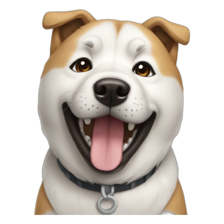 Dog-Akita-smile sticker