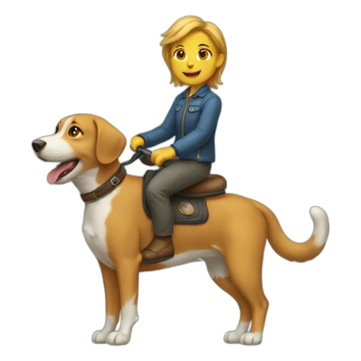 cat-riding-dog sticker