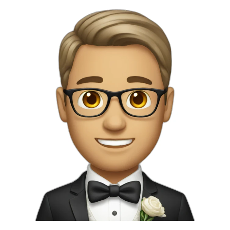 male Wedding planner sticker