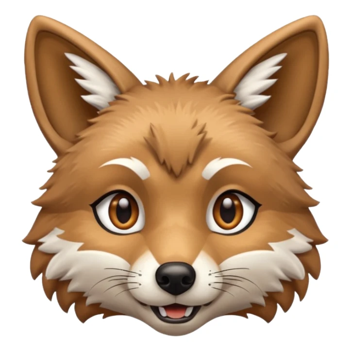 Happy Coyote face sticker