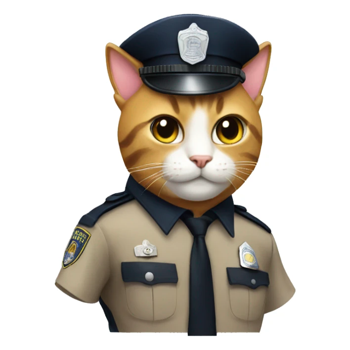 a cat police  sticker