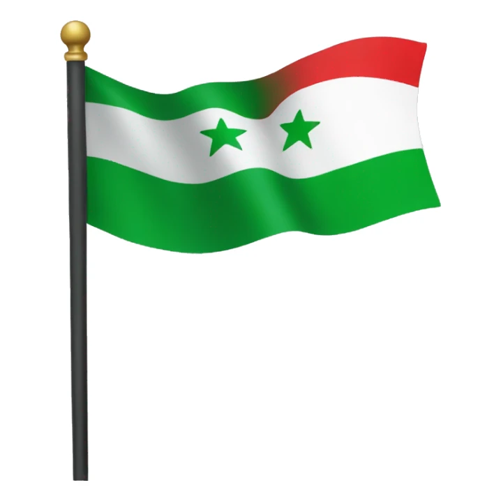 Syria green flag sticker