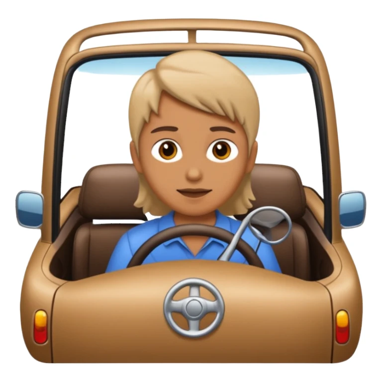 person driving car sticker