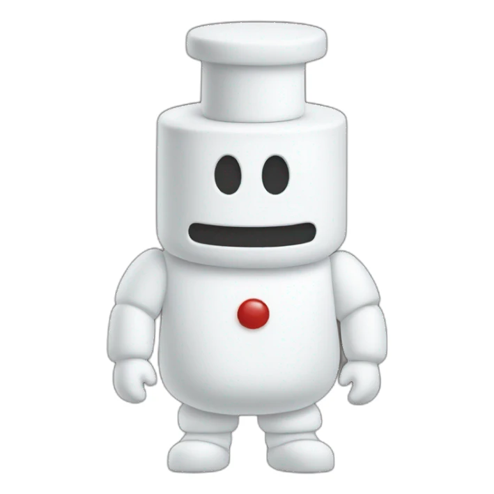 Marshmallow man sticker