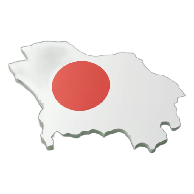 Taiwan map and flag in 3 dimensions sticker