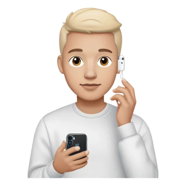 iphone and airpods guy sticker