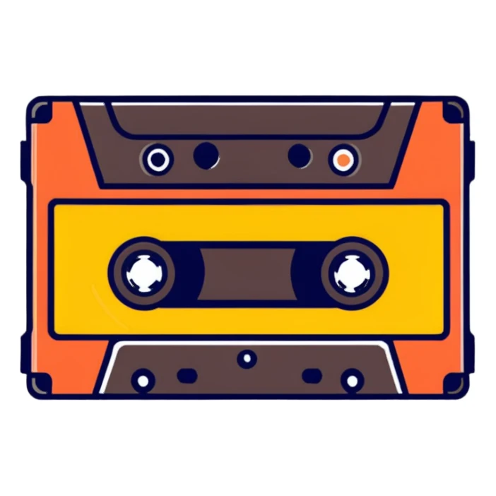 cassette tape sticker