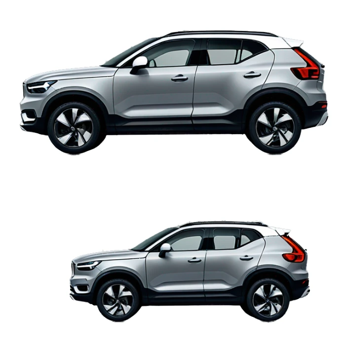 electro volvo xc40 grey sticker