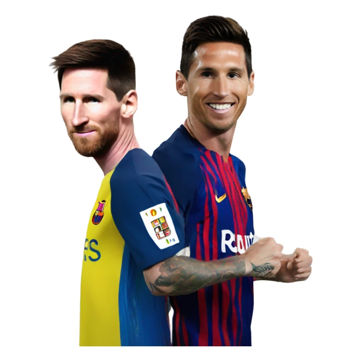 Messi and Cristiano sticker