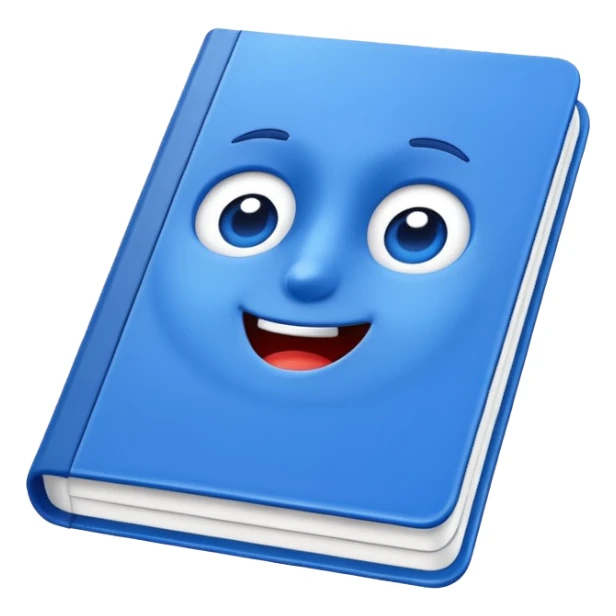 The Blue notebook3D sticker